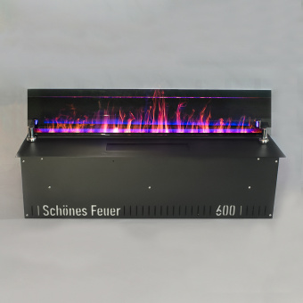 Электрический очаг Schones Feuer 3D FireLine 600 Blue (с эффектом cинего пламени)